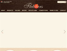 Tablet Screenshot of fletchersfoods.com
